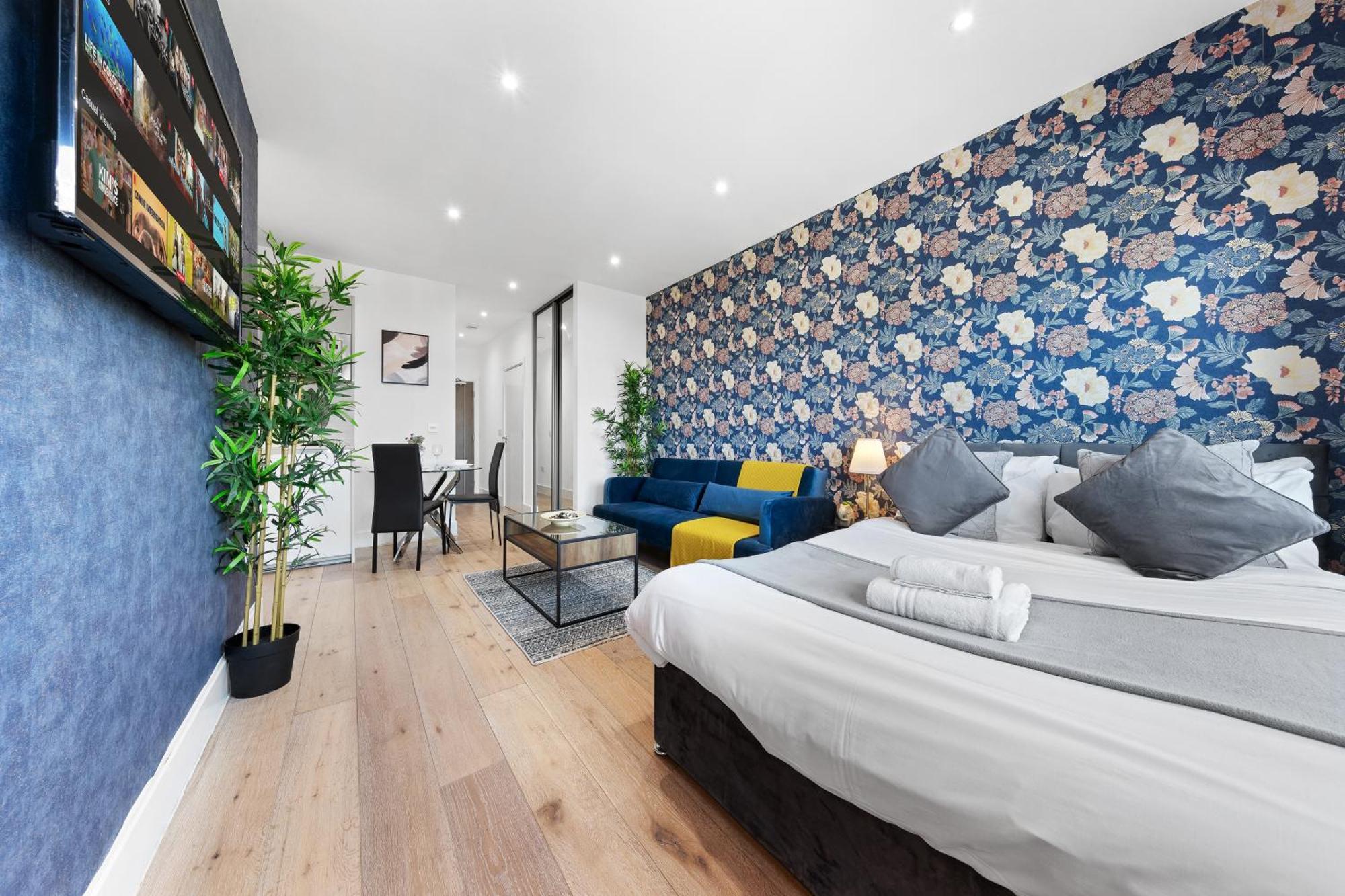 Modern One Bedroom Flat - Sleeps 5 -Near Heathrow - London Ub3 Eksteriør billede