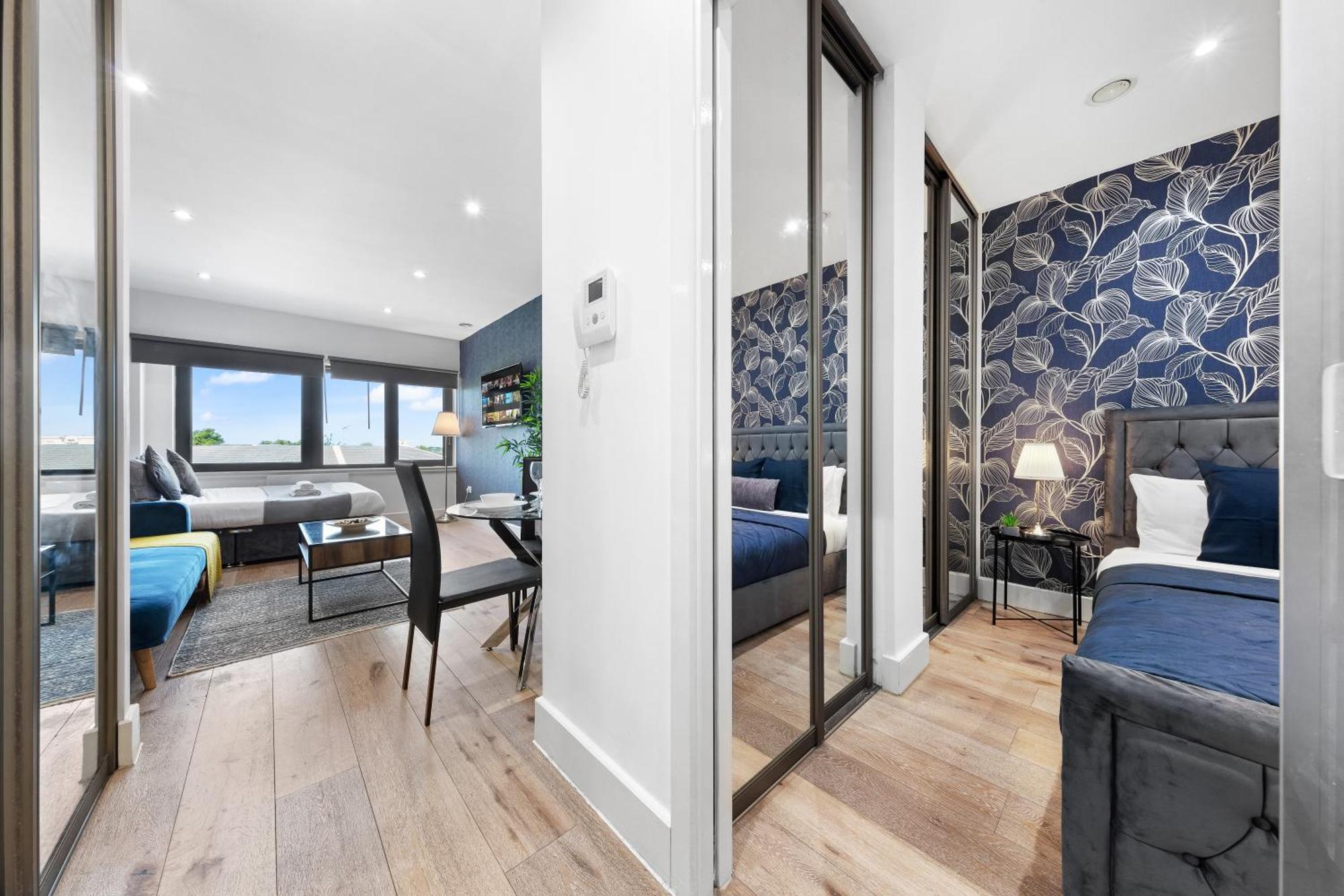Modern One Bedroom Flat - Sleeps 5 -Near Heathrow - London Ub3 Eksteriør billede